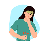 nausea, vomiting or loss of appetite (not feeling hungry)