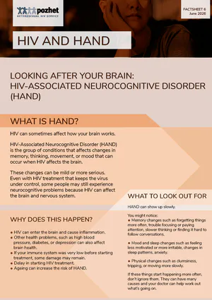 Image of the HIV and HAND factsheet